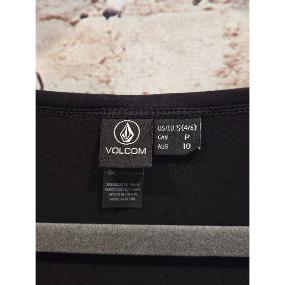 Volcom Sleeveless Black Dress Knee Length Size Small - Picture 3 of 4